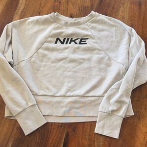Nike Women's Crop Off-White Sweatshirt